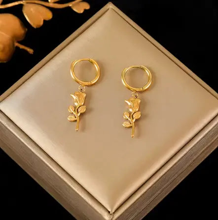 Boucle d'oreilles Roses